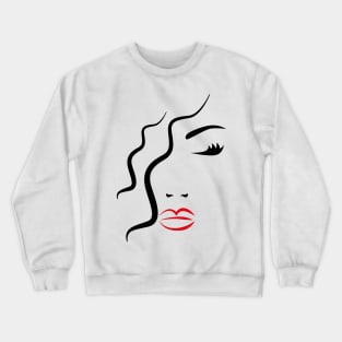 Woman Silhouette Crewneck Sweatshirt